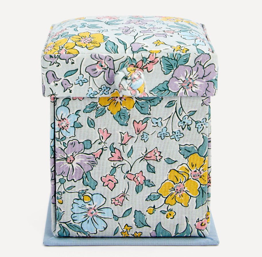 White Square Victorian Sewing Case Liberty