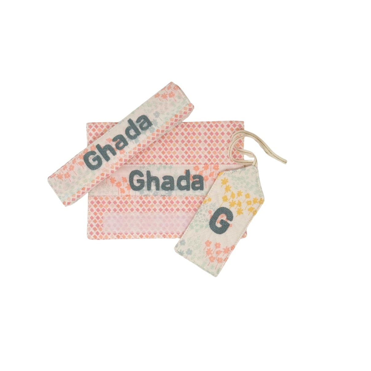 Travel Tag Set - Pastel Flowers