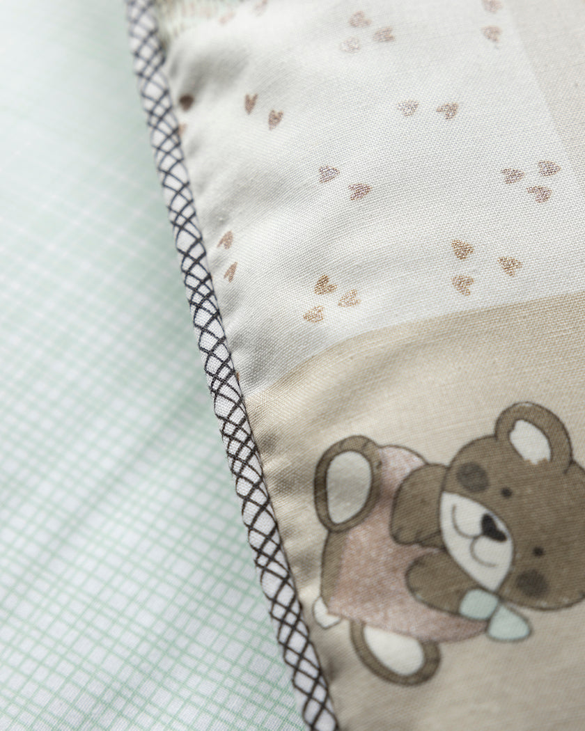 Light Green Teddy Bear - Blanket, Doshak & Madas