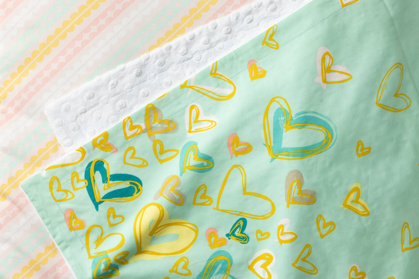 Candy Hearts Set - Doshak & Blanket