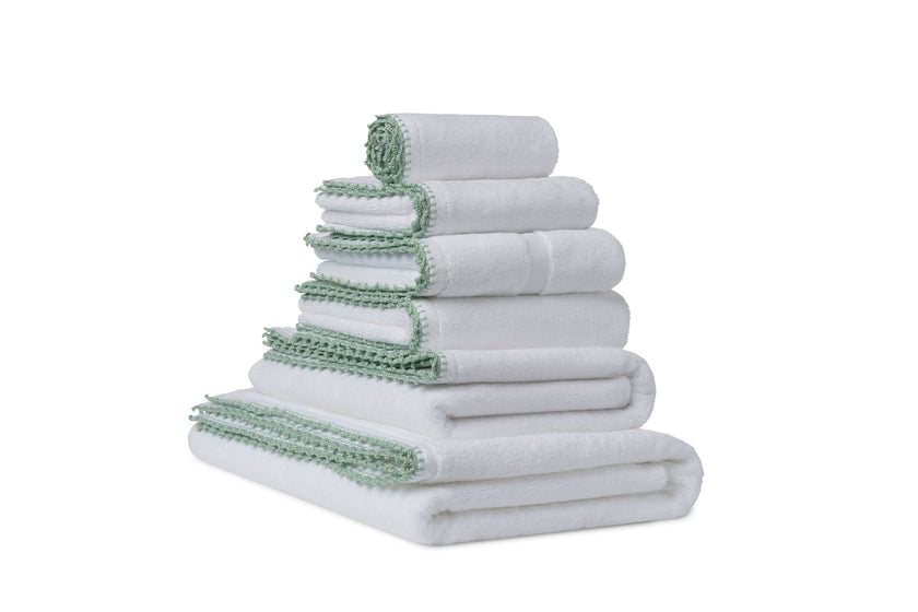 Towel Set - Green Sprout Crochet Bath Set