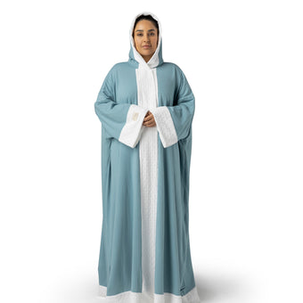 Winter Bisht - Blue Solid