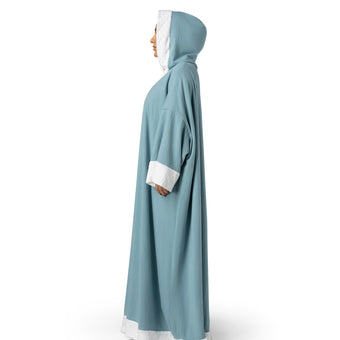 Winter Bisht - Blue Solid