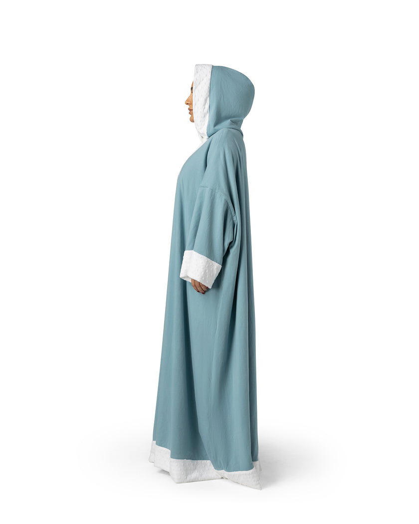 Winter Bisht - Blue Solid