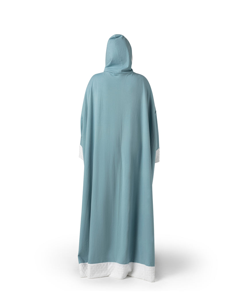 Winter Bisht - Blue Solid