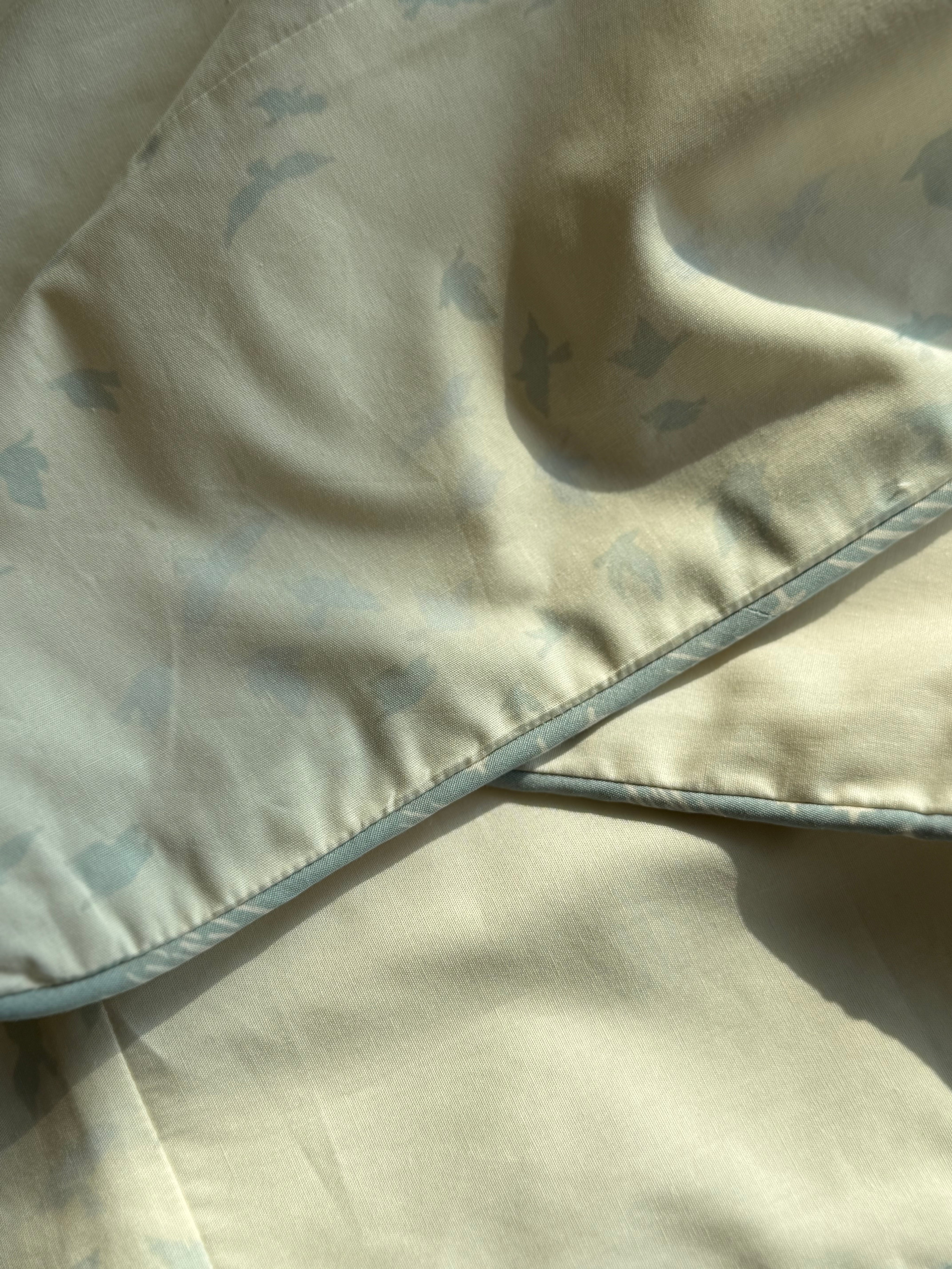 Green Birds Baby Set - Blanket, Doshak, Baby Jalabiya & Swaddle
