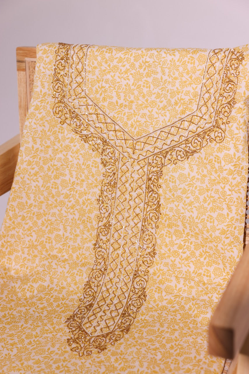 Mukhawara - Golden Bloom - Liberty Fabric