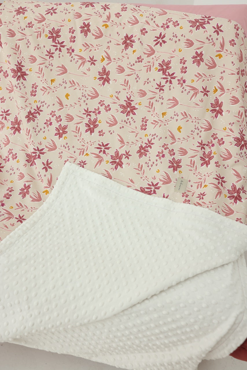 Lap Size Blanket - Rosé Garden