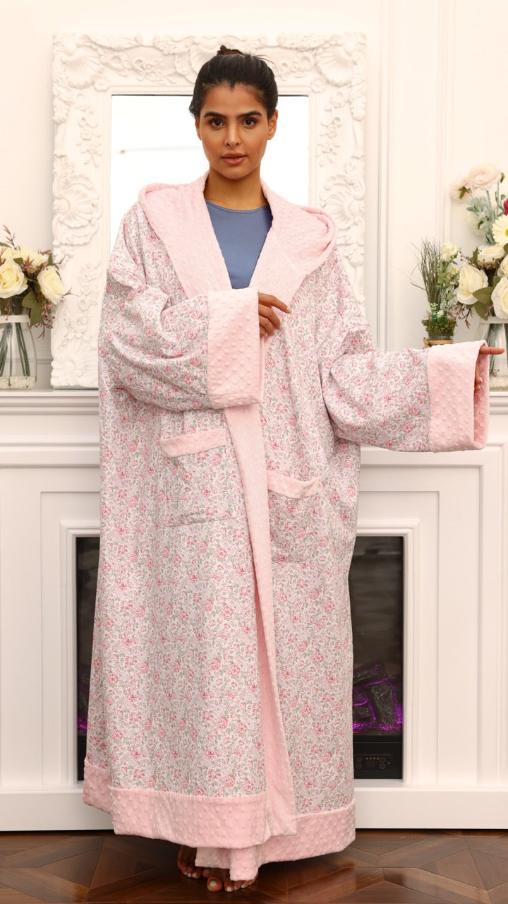 Winter Bisht - Pink Flowers