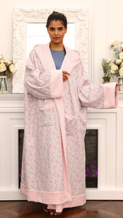 Winter Bisht - Pink Flowers