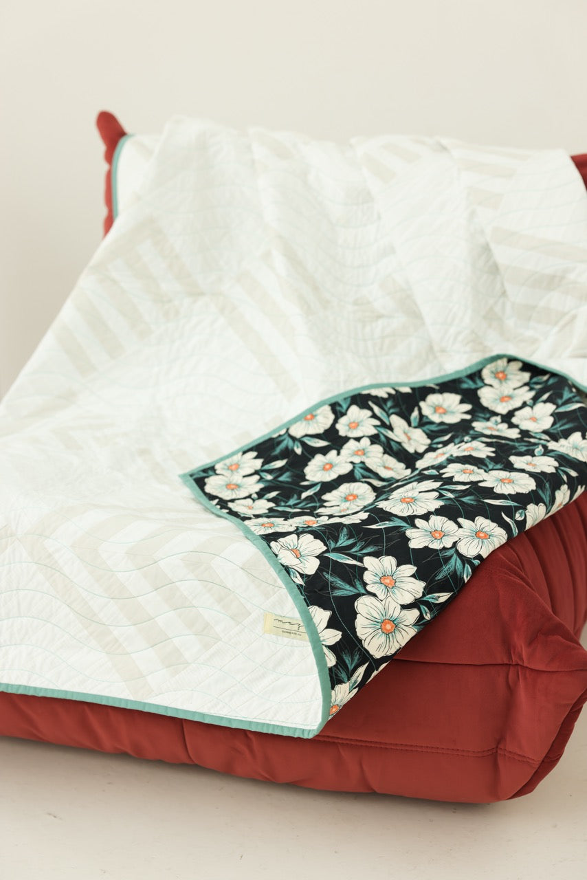 Lap Size - Midnight Bloom Quilt