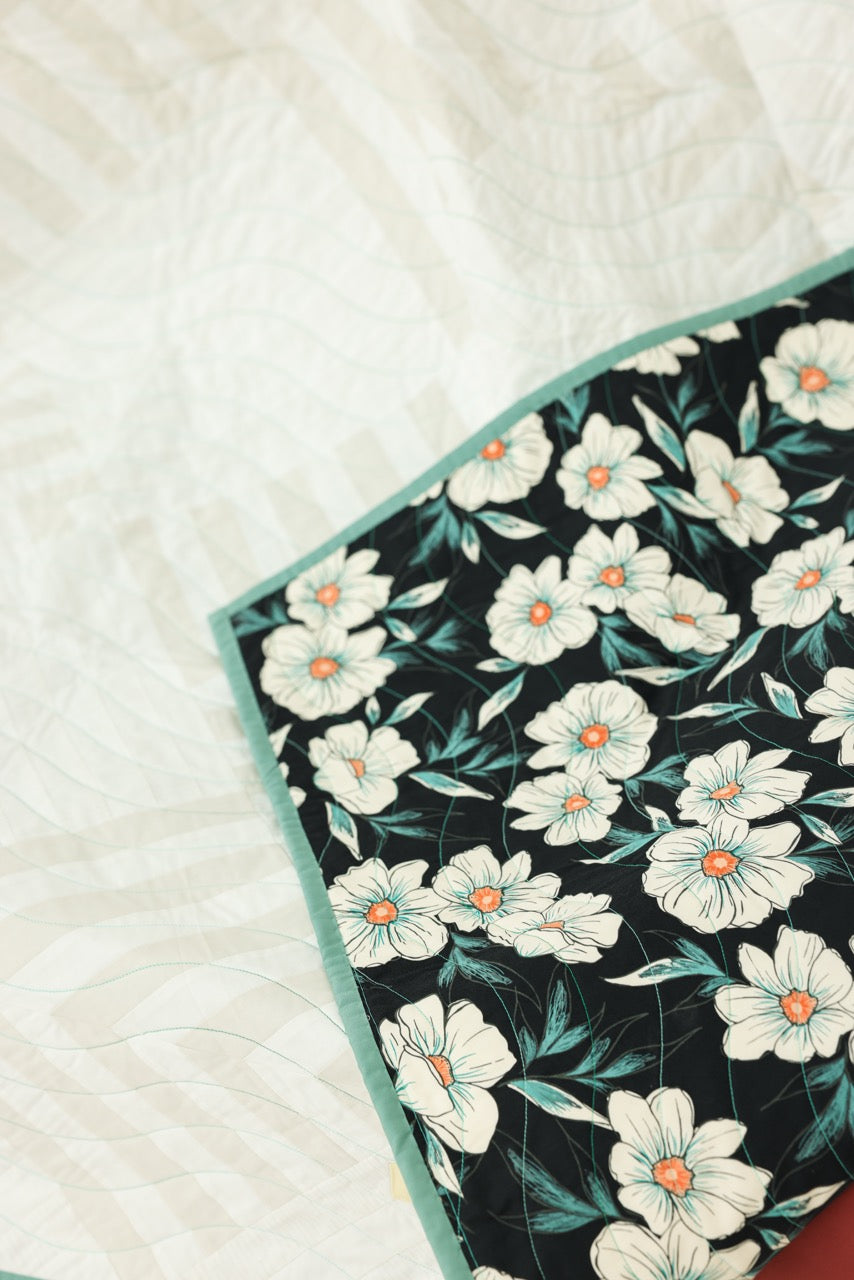 Lap Size - Midnight Bloom Quilt
