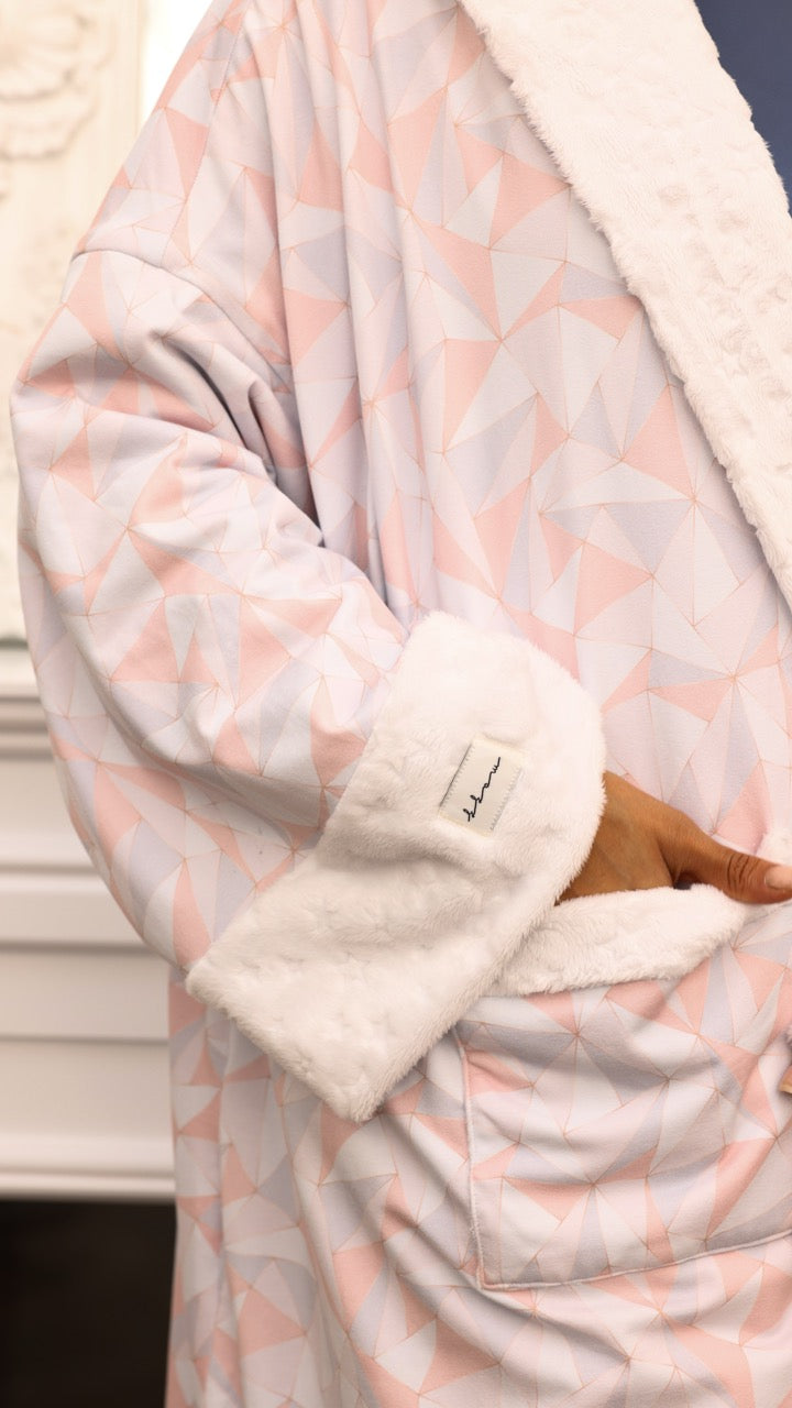 Winter Bisht - Pastel Geometric