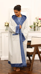 Winter Bisht - Little Blue Florals