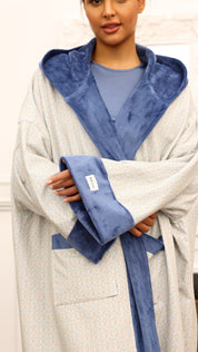 Winter Bisht - Little Blue Florals