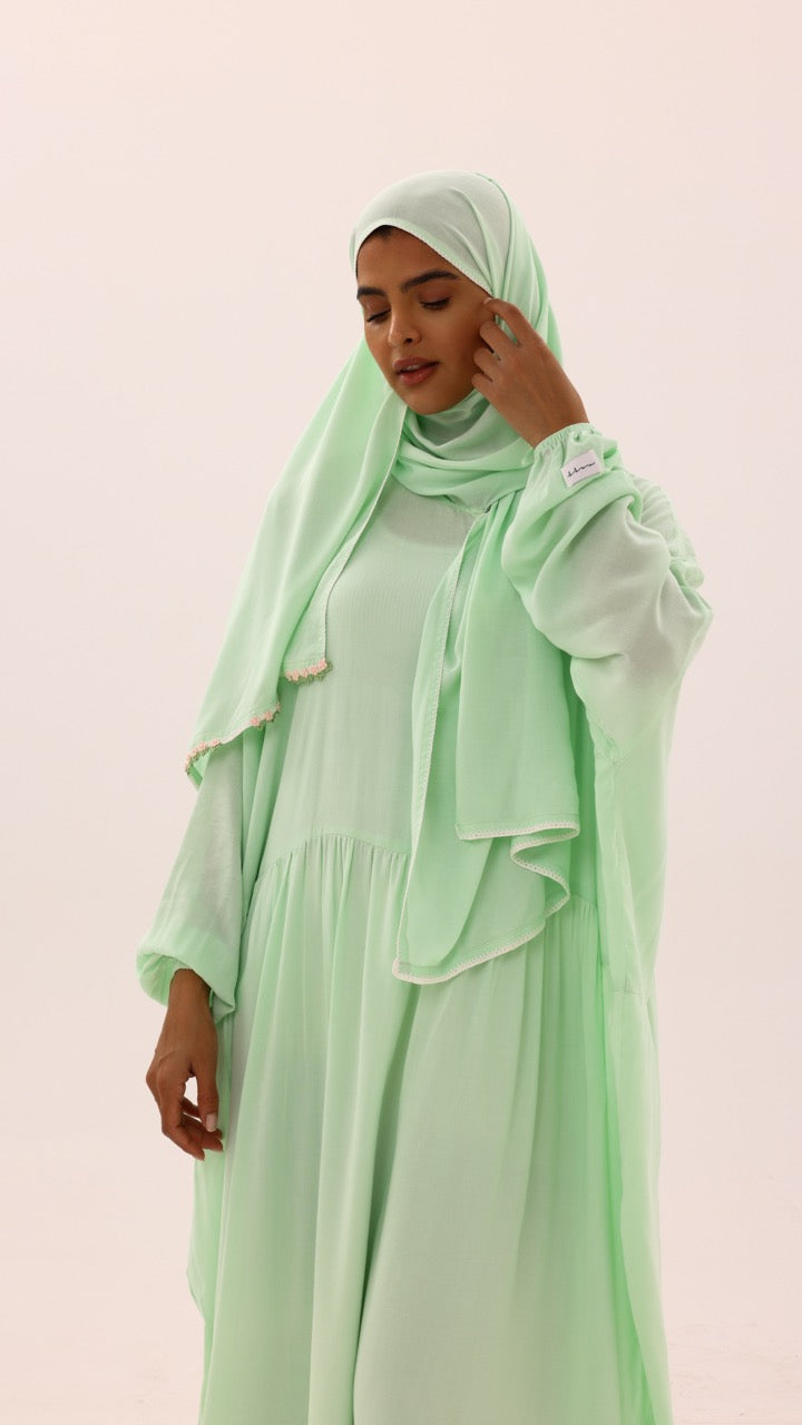 Prayer Dress - Minty Green