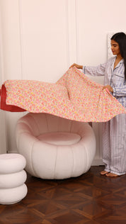 Lap Size Blanket - Liberty Betsy Pink