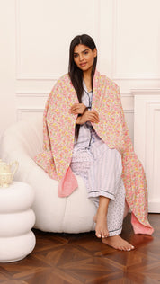 Lap Size Blanket - Liberty Betsy Pink