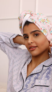 Hair Towel - Pink Alice In The Wonderland