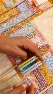 Multi-Pocket Organizer Liberty - Yellow Florals