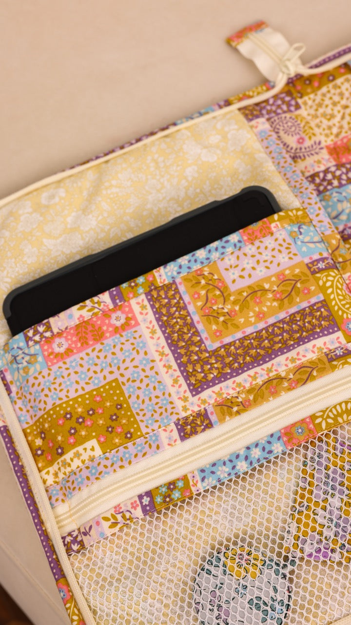 Multi-Pocket Organizer Liberty - Yellow Florals