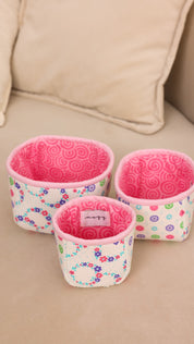 Organizing Basket Set - Loopy Florals