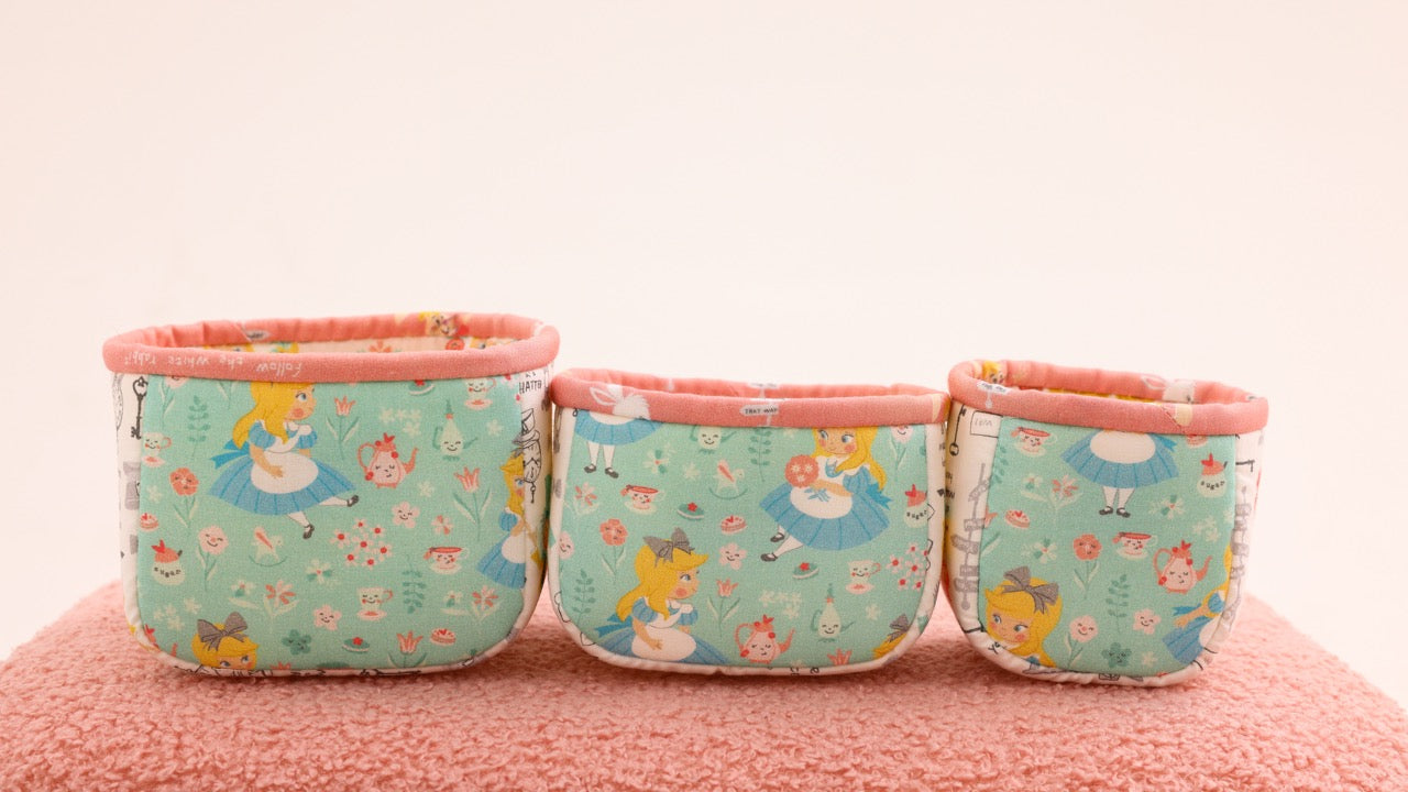 Organizing Basket Set - Blue Alice In The Wonderland