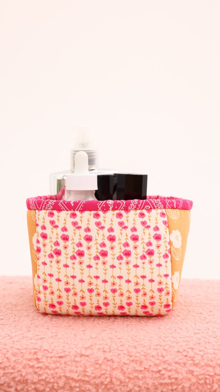 Organizing Basket Set - Orange Flowers