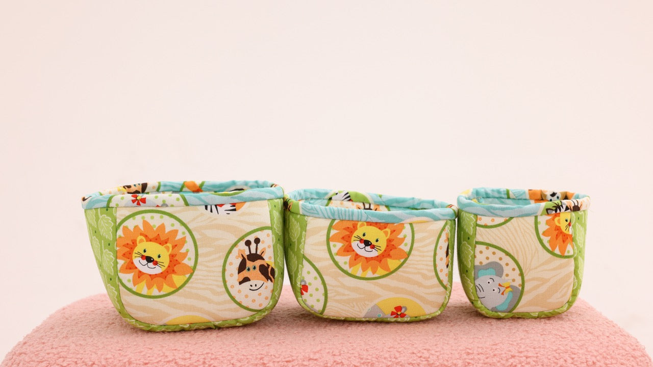 Organizing Basket Set - Orange Tiger