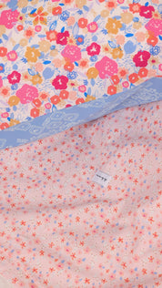 Blanket with Pillowcase - Pink Floral