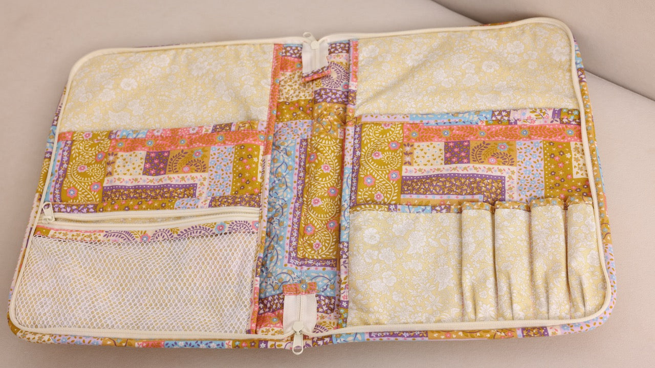 Multi-Pocket Organizer Liberty - Yellow Florals