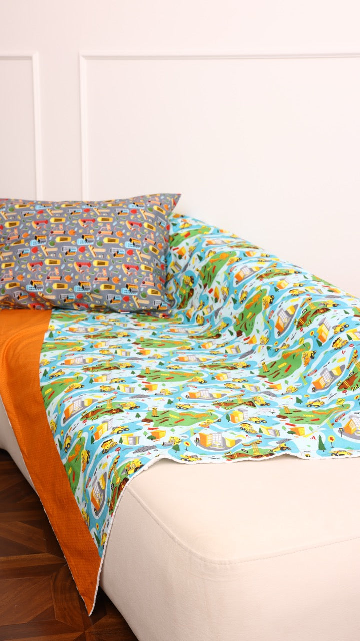 Blanket with Pillowcase & Toy - Caterpillar