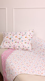 Blanket with Pillowcase - Princess Castle