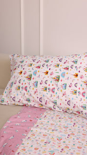 Blanket with Pillowcase - Princess Castle