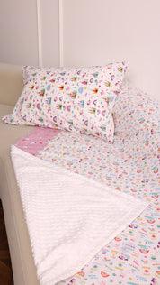 Blanket with Pillowcase - Princess Castle