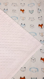 Blanket with Pillowcase - Foxes