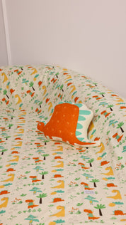 Blanket with Toy - Butter Yellow Dino