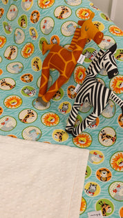 Blanket with Toy - Giraffe & Zebra