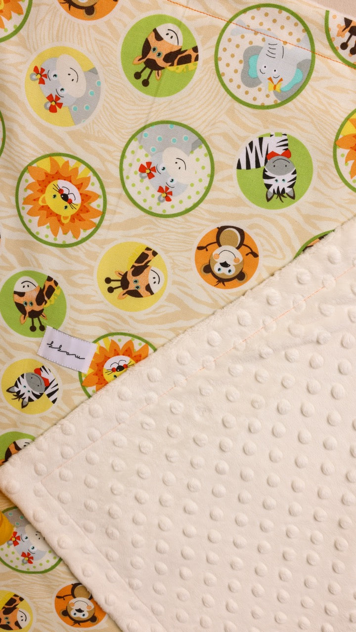 Blanket with Toy - Orange Tiger