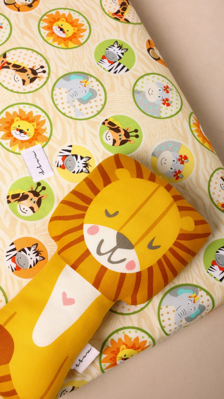 Blanket with Toy - Orange Tiger