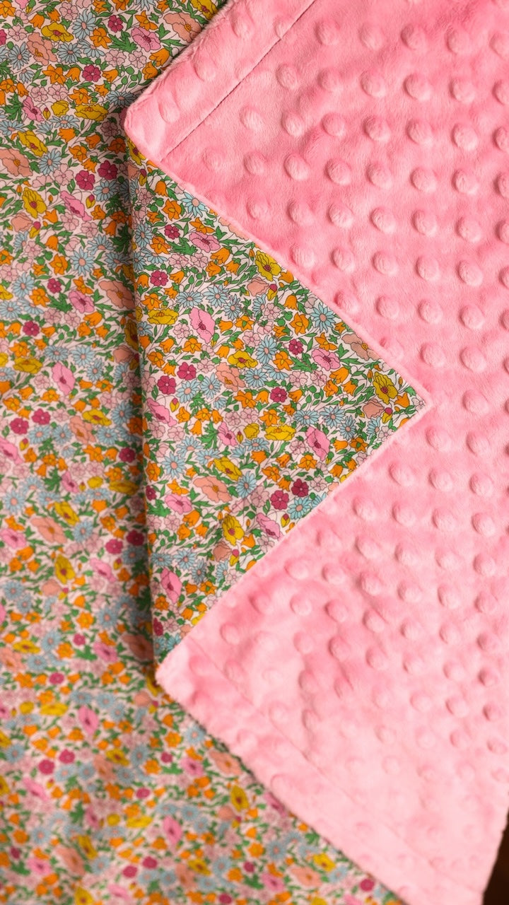 Lap Size Blanket - Liberty Poppy Forest