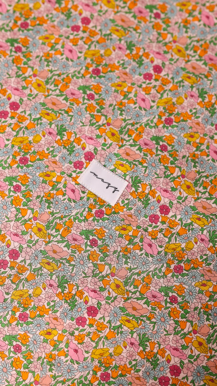 Lap Size Blanket - Liberty Poppy Forest