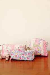 Quilted Pouch Set - Princess & Castles Patchwork