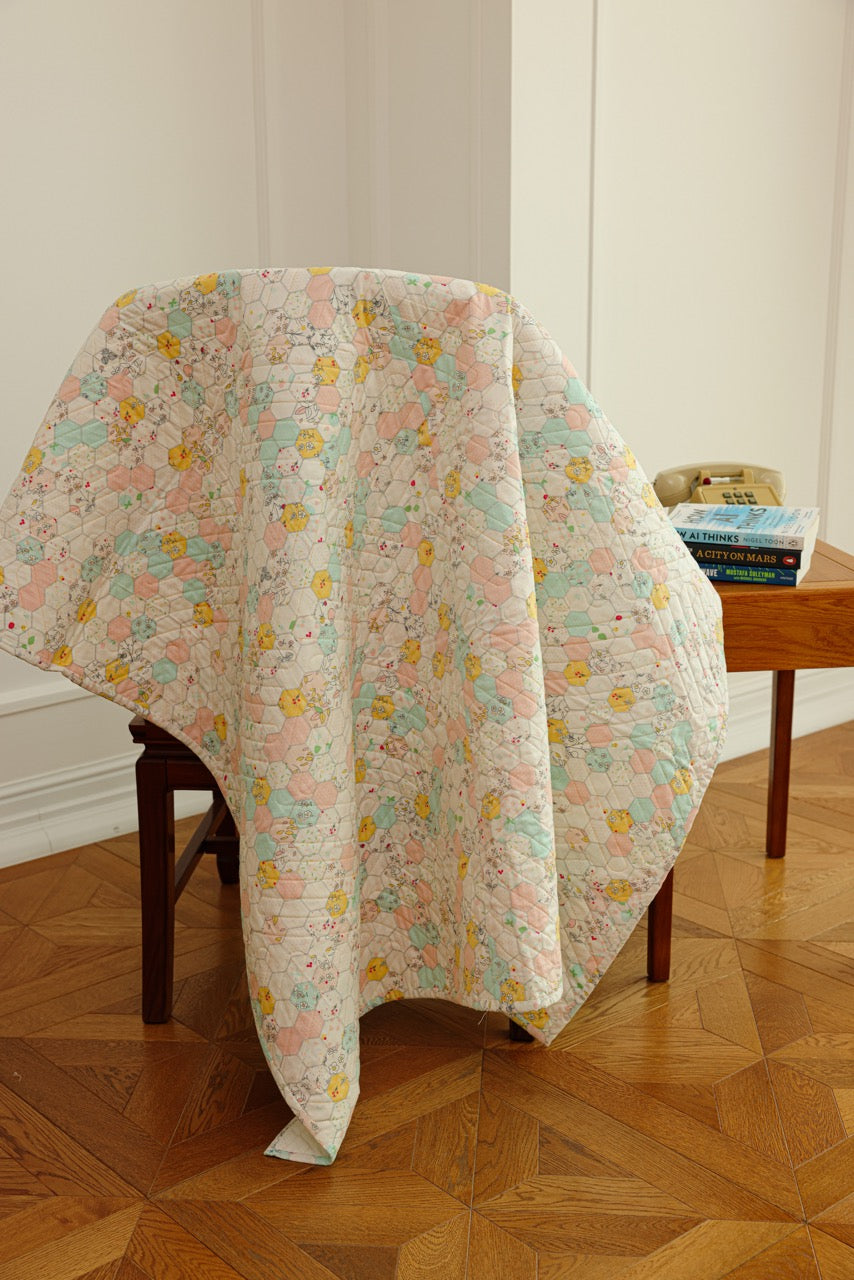 Lap Size - Pastel Shapes Quilt
