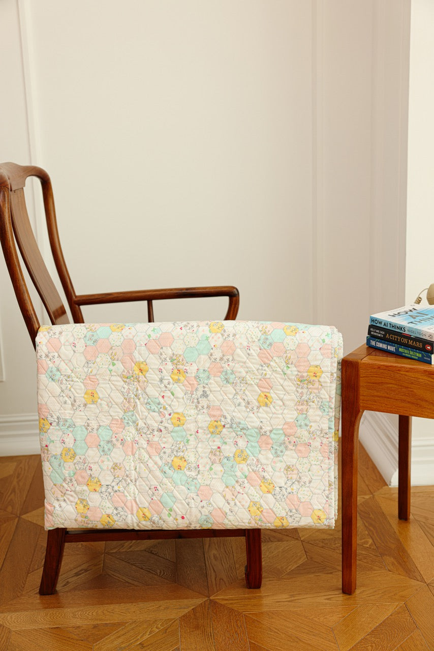 Lap Size - Pastel Shapes Quilt