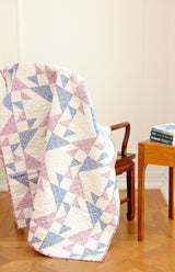 Lap Size - Triangles in Purples Quilt