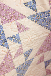 Lap Size - Triangles in Purples Quilt