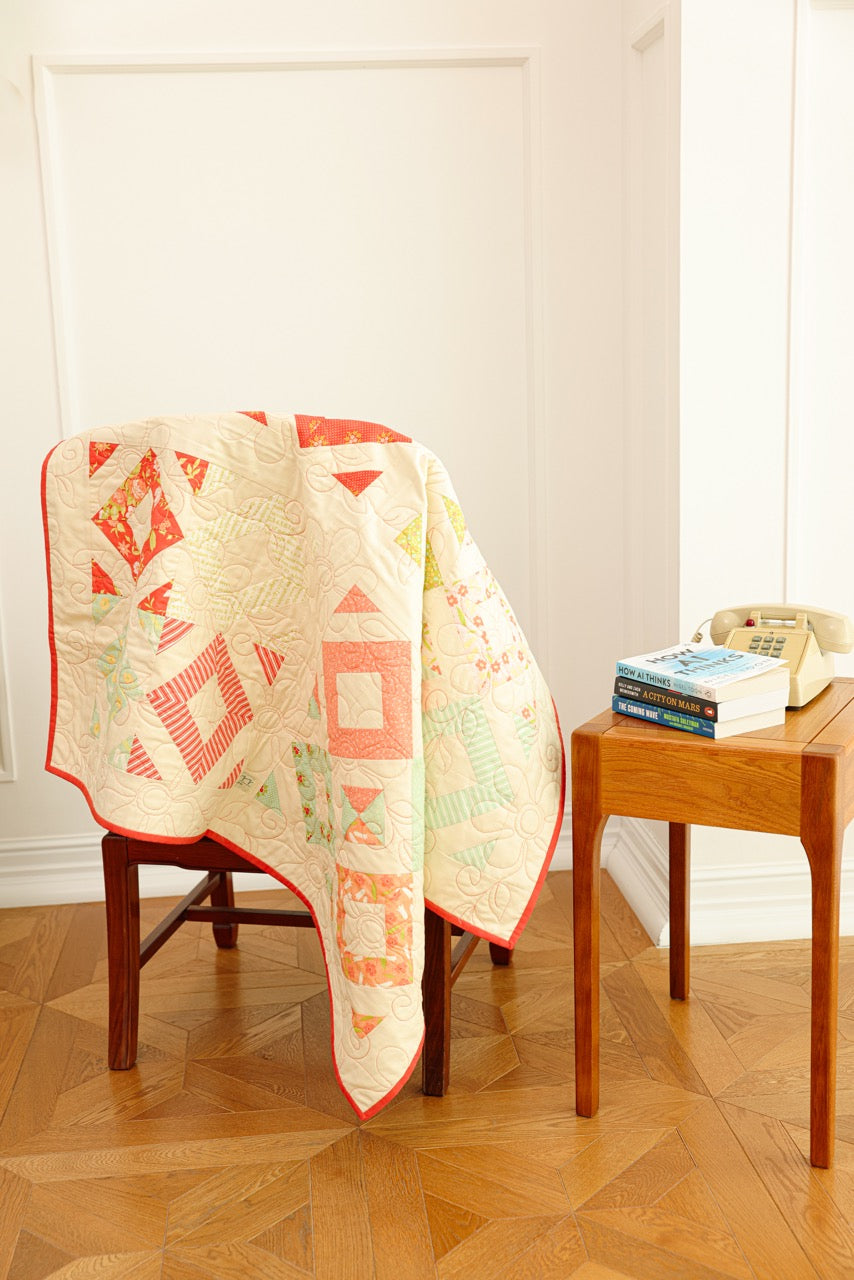 Crib Size - Diamond In Beige Quilt