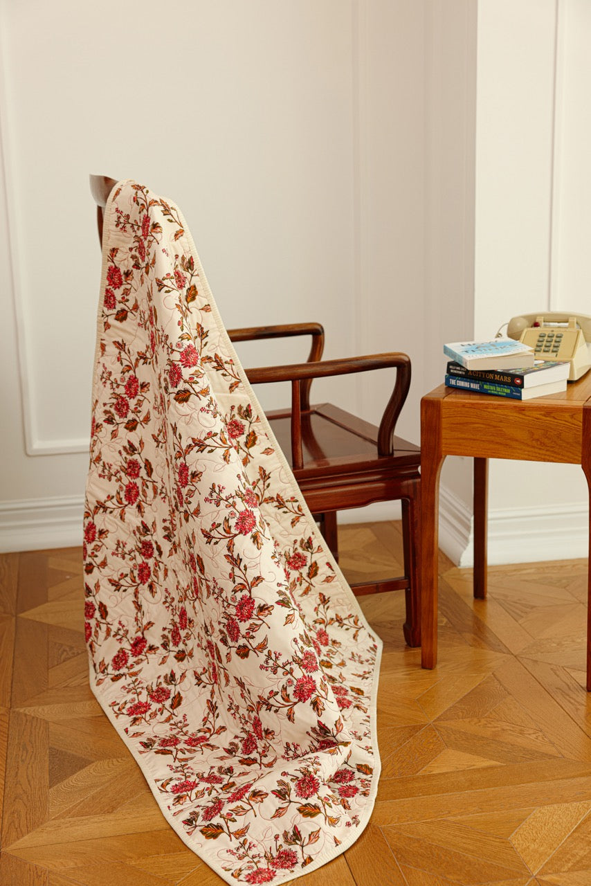 Crib Size - Brown Tone Squares Quilt