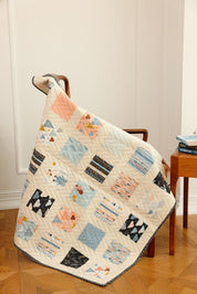 Crib Size - Forest Blue Quilt